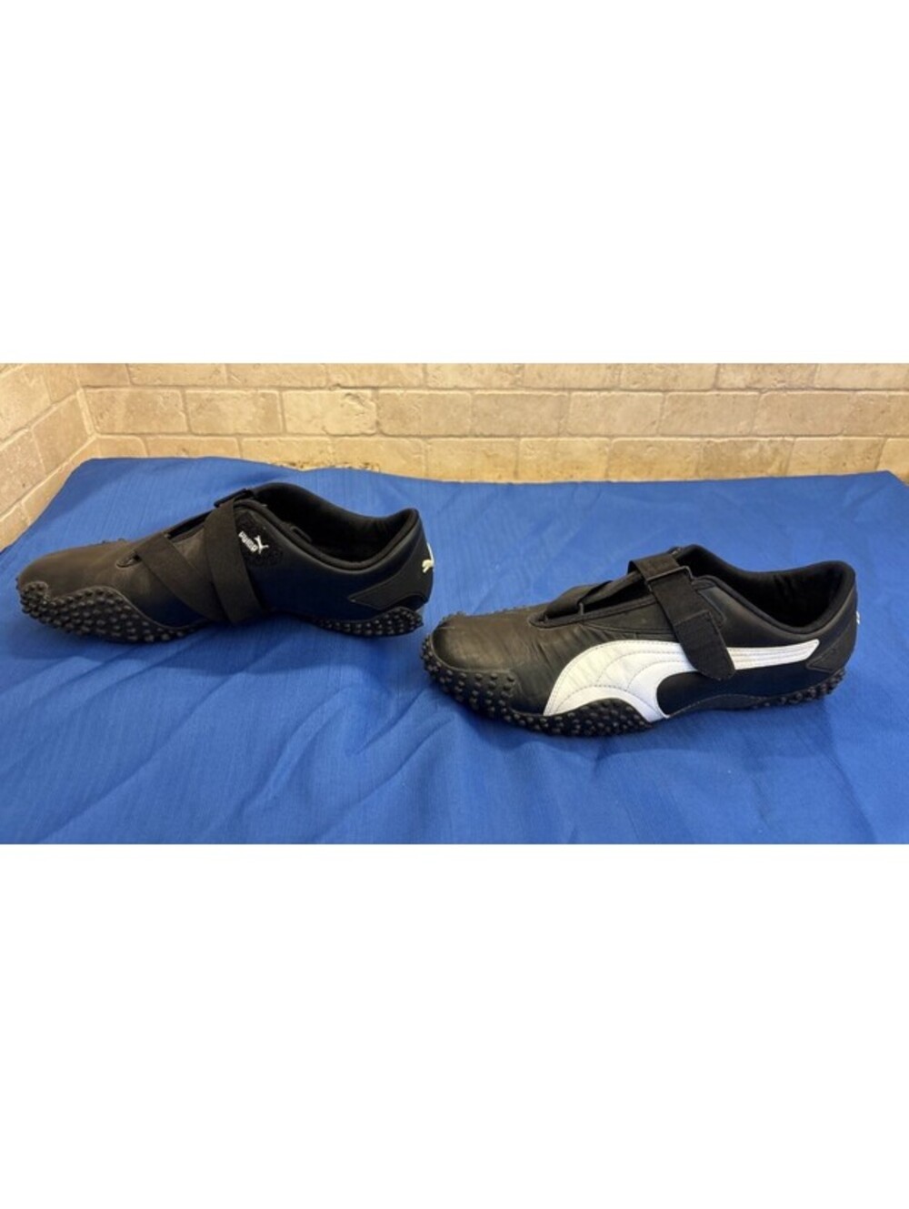 VTG Puma Mostro OG Premium LEATHER Black White Y2K Archive Spikes Men’s Size 10